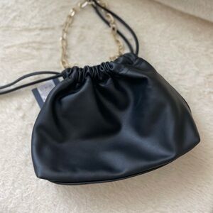 Universal Thread Black Wristlet with Gold Chain